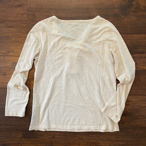 Jason Maxwell Long Sleeve Ruffled V-Neck Top - Picture 6 of 7